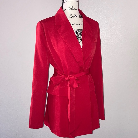 Red blazer duster - Picture 2 of 3